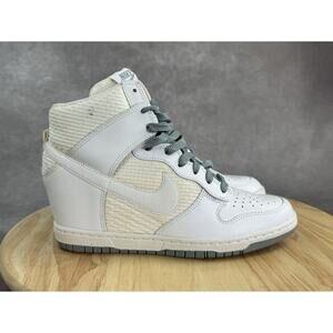 NIKE Womens Sky Hi Hidden Heel Wedge Sneakers White 644877-102 US 8